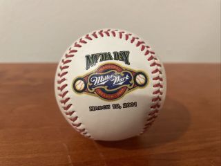 Milwaukee Brewers Miller Park Inaugural Season Media Day Collectible Baseball