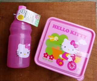 Zak 16oz Sanrio Hello Kitty Water Bottles Chillpak & Ice Pack Lunch Box Set