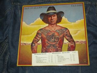 David Allan Coe " Tattoo " Lp Retro Album Cover Art 1977