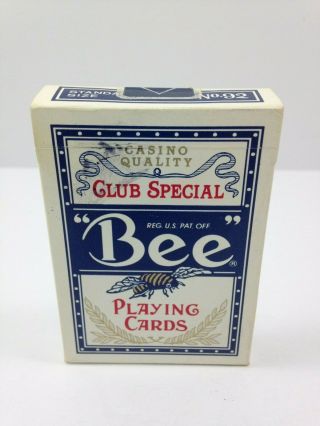Club Special Cambric Finish No.  92 Bee Playing Cards Full Deck W/jokers