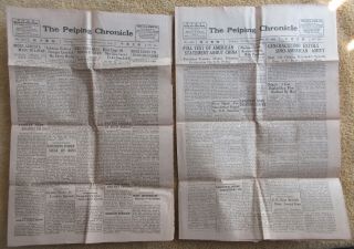(2) 1945 The Peiping Chronicle 4 Page English Newspaper