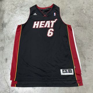 Vintage Nba Lebron James Miami Heat 6 Adidas Jersey Basketball Fl Size Adult Xl