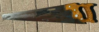 Vintage Disston Hand Saw,  D - 23 26 " 8 Point Crosscut Saw