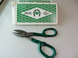 Vintage Diamond Tool & Horseshoe Co.  Ds - 7 Tin Snips Nos Sheet Metal