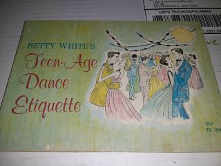 Betty White Teen Age Dance Etiquette Paperback Book By June Kirkpatrick 1961