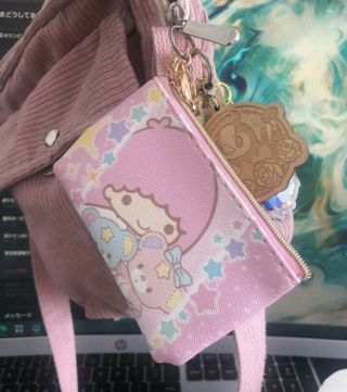 Sanrio Little Twin Stars Lala Purse Coin Pouch Card Holder Wallet Bag Keychain
