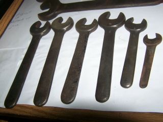VINTAGE MACHINIST WRENCH J H WILLIAMS 8 WRENCHES 610 SPECIAL V455 & 3/4 - 1/2 2