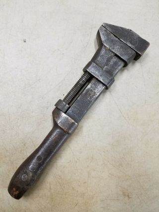 Antique B&m Rr Boston & Maine Railroad Bemis & Call 12 " Adjustable Monkey Wrench