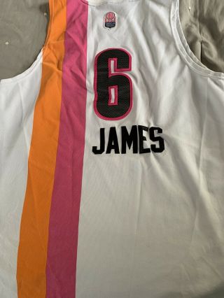 Lebron James Miami Heat Alternate Jersey.  Large.  Aba Jersey.