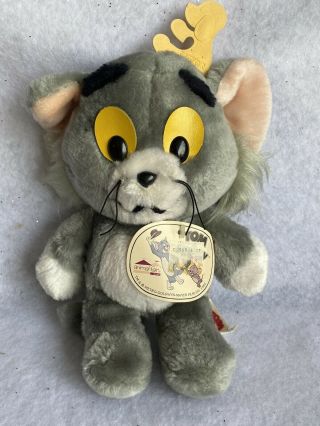 Vintage 1982 Animal Fair Tom & Jerry - 11” Tom Cat Plush - Nwt