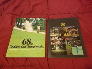 1968 Us Open Golf Program Oak Hill Rochester & 1980 Pga Trevino Nicklaus