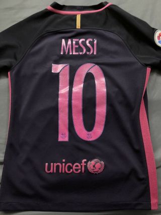 Nike Youth M Barcelona Away Jersey 10 Messi