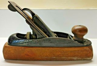 Vintage Stanley Rule Transitional Hand Plane Bailey No 22 Wood Surface Finishing