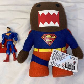 Superman 10 " Superman Domo Kun Domo Blue Superman Plush Doll Toy Dc Comics - Nwt