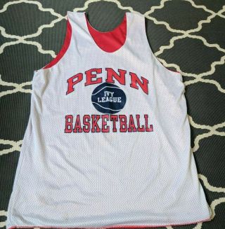 Vtg 90s Champion Penn Ivy League Reversible Basketball Jersey Practice,  Xl,  Usa