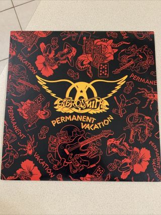 Aerosmith Permanent Vacation Rare Hard Rock Record Lp Geffen