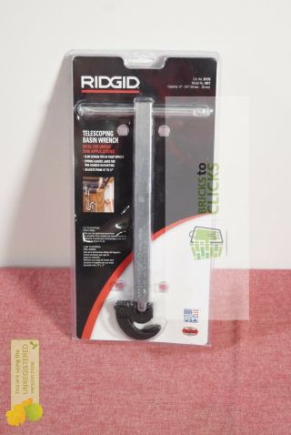 Ridgid - 3/8 In.  1 - 1/4 In.  Capacity Model 1017 Telescoping Basin Wrench
