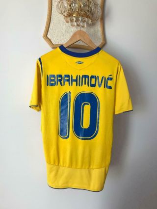 Sweden 2006 World Cup Home Football Shirt Jersey Umbro Zlatan Ibrahimovic 10