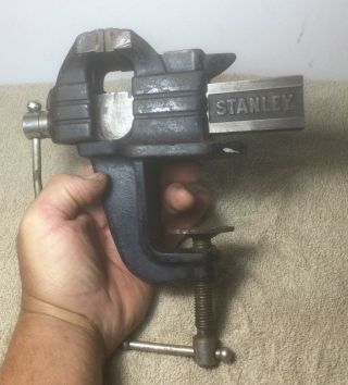Vintage Stanley No.  765v Clamp On Vise