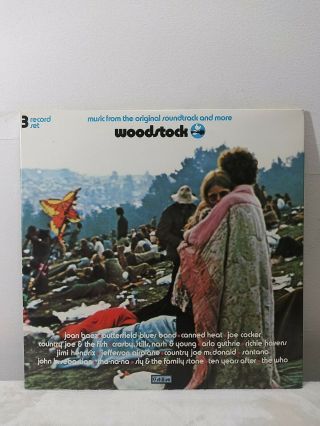 Woodstock - Soundtrack And More Lp Vinyl Record Atlantic 1970