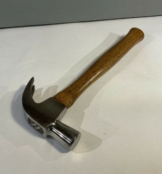 Vintage Lock No 2 16 Oz Claw Hammer With Hickory Handle.  Made In England