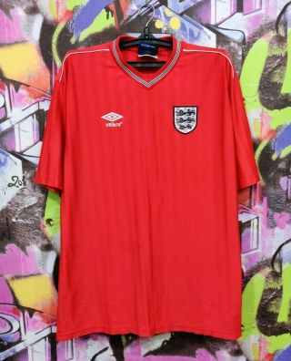 England National Football Team Soccer Jersey Shirt Umbro Vintage Mens Size Xxl