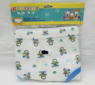 Vintage Garfield Cat Baby Diaper Cover Size 3 - 6 Months