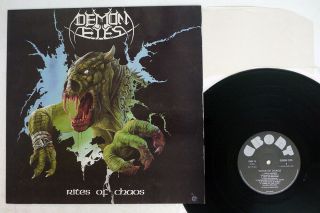 Demon Eyes Rites Of Chaos Ebony Ebon 19 Uk Vinyl Lp