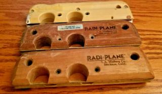 3 - L.  A.  Mathers Co.  Radi - Plane Corner Rounding Wood Hand Plane Usa Made