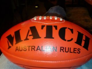 Match Australian Rules Football Red Leather Hand Crafted