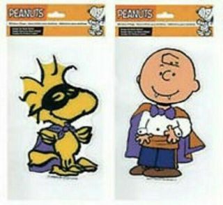 Peanuts Halloween Window Clings Charlie Brown Woodstock