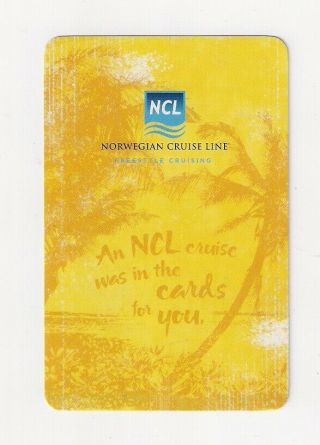 Bridge Size Deck Souvenir Playing Cards From Ncl,  Norwegian Cruise Line,  Sailed