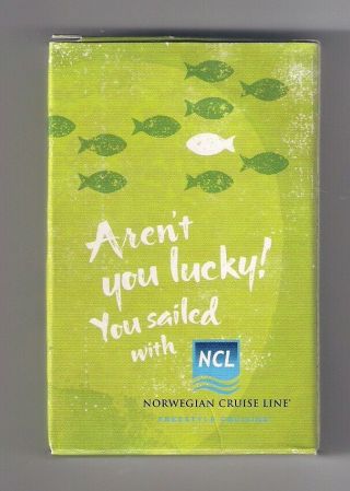 bridge size deck souvenir playing cards from NCL,  Norwegian Cruise Line,  sailed 3