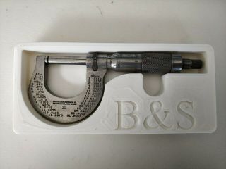 Vintage Brown & Sharpe Micrometer No.  12 0 - 1 ",  Tray Organizer