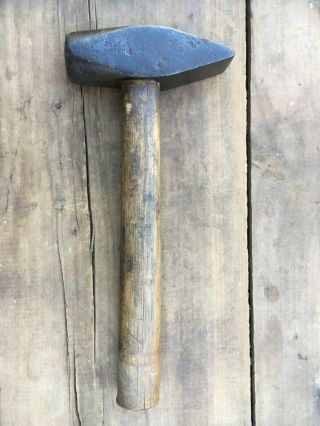 A.  Bailey Cast Steel Cross Pein Peen Hammer Vintage Blacksmith Forge Anvil