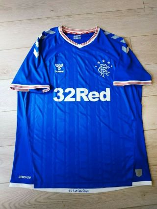 Glasgow Rangers Football Jersey Home Shirt 2019 - 2020 Size Xxl