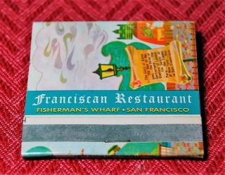 San Franciscan Restaurant San Francisco,  Ca Vintage Front Strike Full Matchbook