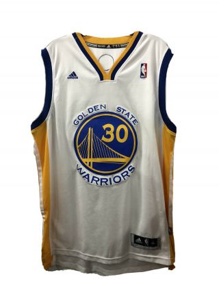 Mens Adidas Golden State Warriors Steph Curry Nba Basketball Jersey Size Xl