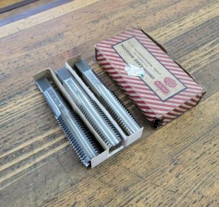 Machinist Pipe Taps Dies Tap Set • Metal Threading Tools Set 1 " 8 Gtd/union ☆usa