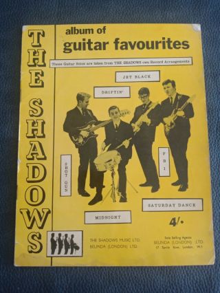 The Shadows Sheet Music Songbook - Album Of Guitar Favourites