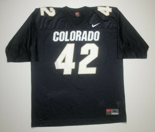 Vintage Nike University Of Colorado Buffaloes 42 Football Jersey Xl