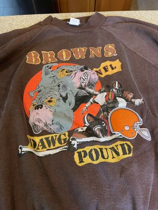 Vintage 90’s Cleveland Browns Dawg Pound Sweatshirt Size L