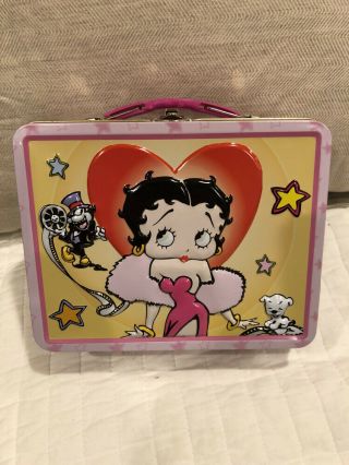 Vintage Betty Boop Lunch Box King Features Syndicate 2003 Tin Box Company