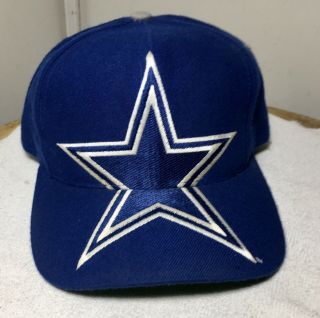 Vintage Dallas Cowboys Ajd Team Nfl Cap Embroidered Vtg Snapback Hat