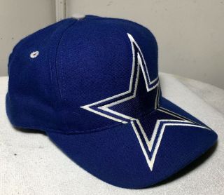 Vintage Dallas Cowboys AJD Team NFL Cap Embroidered Vtg Snapback Hat 2