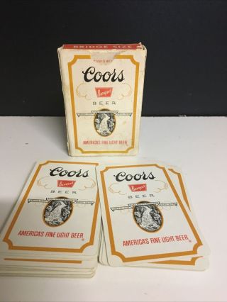 Vintage Coors Beer Playing Cards