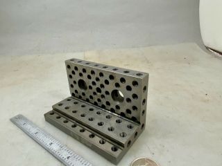Small Angle Plate,  Multiple Threaded Holes,  4 X 2 - 1/8 X 1/2,  Block