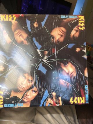 Kiss: Crazy Nights Vinyl Record Club Press Still In Shrink Nm Has Slit Club