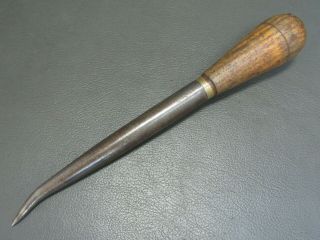 Wooden & Steel Rope Splicing Fid Marlin Spike Vintage Old Tool