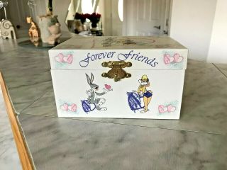 Vintage 1997 Bugs Bunny Looney Tunes Jewelry Music Box